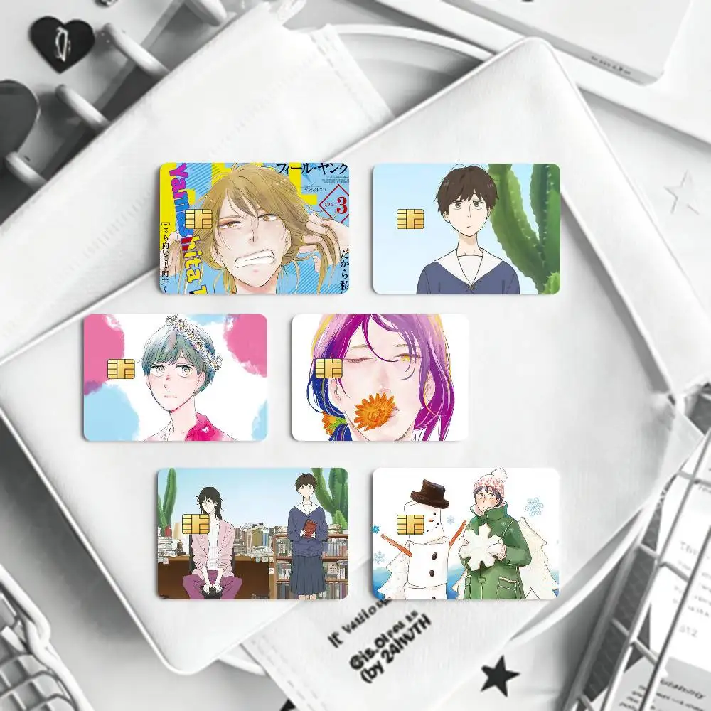Ikoku Nikki  Bank Credit Cards Bus Pass Stickers Cool Decoration Waterproof 4PCS Card