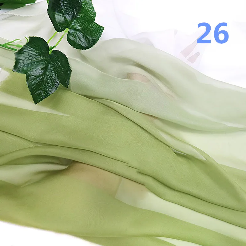 100x150cm Farbverlauf Chiffon-Stoff DIY Regenbogen Abendkleid Tanzkleid Nähmaterial Bedruckter Seidenstoff Bühnenkostüm Dekorationsmaterial – Detail 5