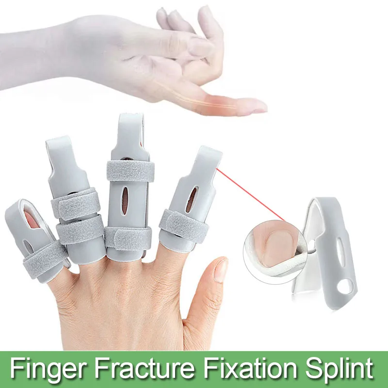 1Pcs Aluminum & Foam Support Brace Finger Splint Hand Trigger Broken Finger Sprain Joint Immobilization Fracture Pain Relief