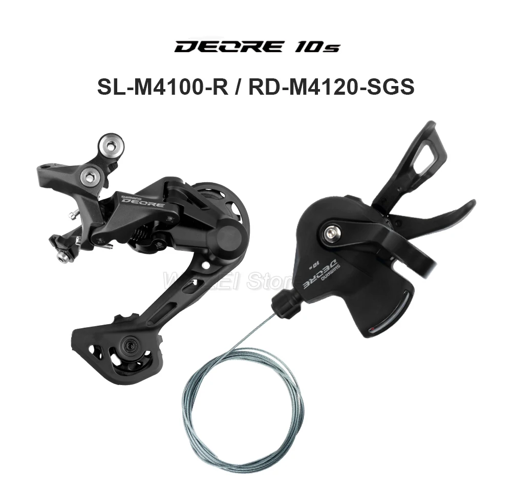 Shimano Deore 10V Groupset 1x10S SL-4100 Shifter RD M4120 Derailleurs KMC X10 Chain CS 36/40/42/46/50T 10S Cassette 10V Kit