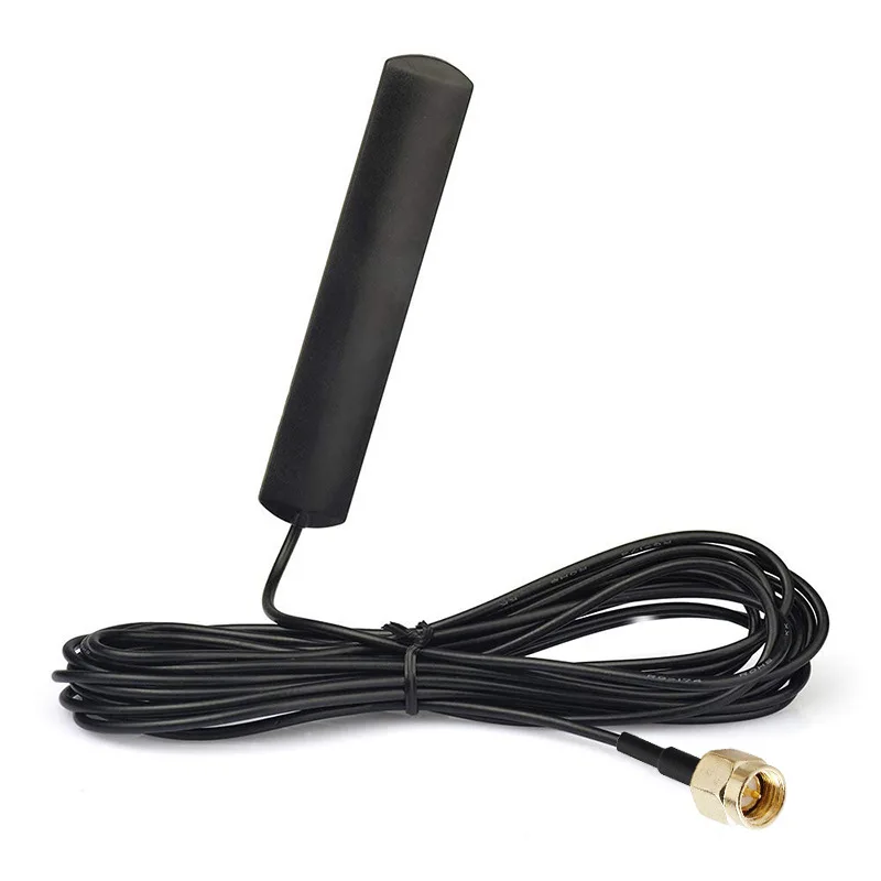 50개 824-960/1710-2690MHz 방수 4G 외부 안테나 3M 접착 와이어 포함 SMA 수컷 헤드 통신 안테나용