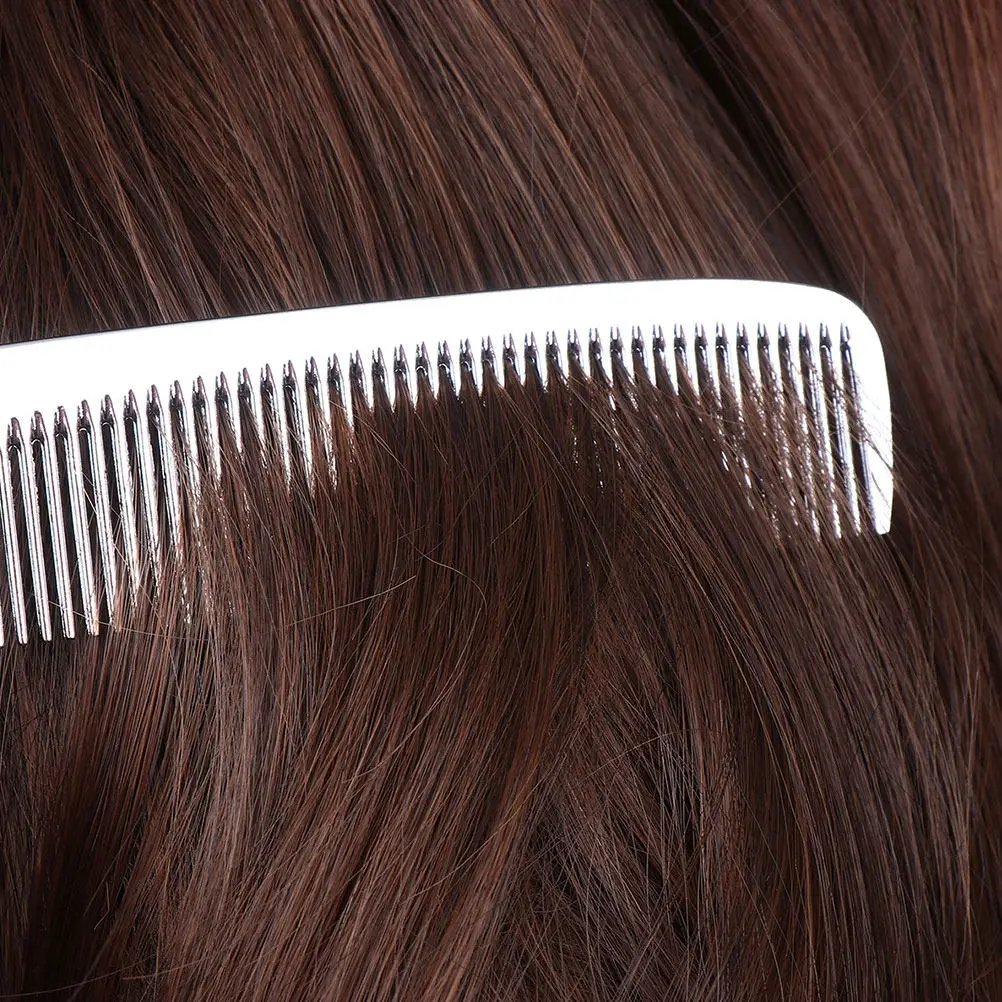 2Pcs Hair Cutting Comb Set Steel Anti Static Scalp Stimulating Hairdressing Barber Salon Comb Hair Smooth Styling Tool