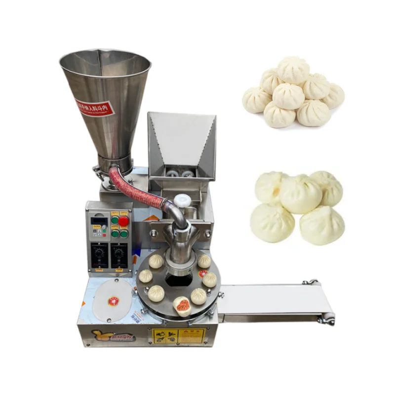 Automatic Steamed Stuffed Bun Momo Making Machine Xiaolongbao Baozi Maker Machine Momo Manufacturer Baozi Bun Moulding Machine