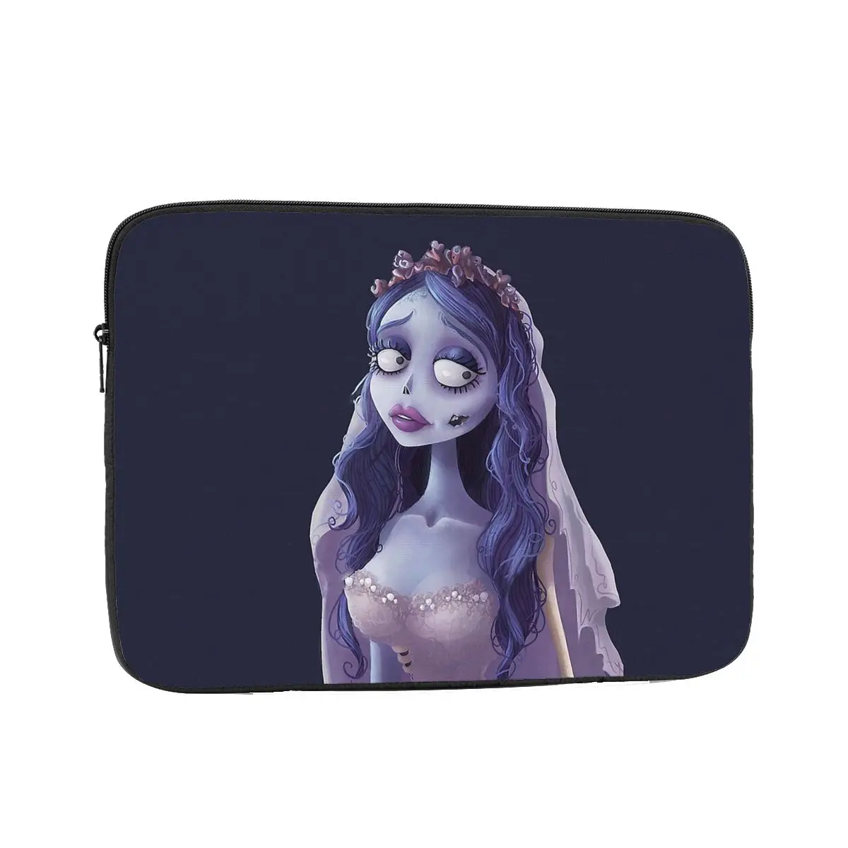 Emily The Corpse Bride Laptop Liner Sleeve 15 17 Inch Tim Burton Horror Skeleton Notebook Sleeve Cover Bag Shockproof Case Bag