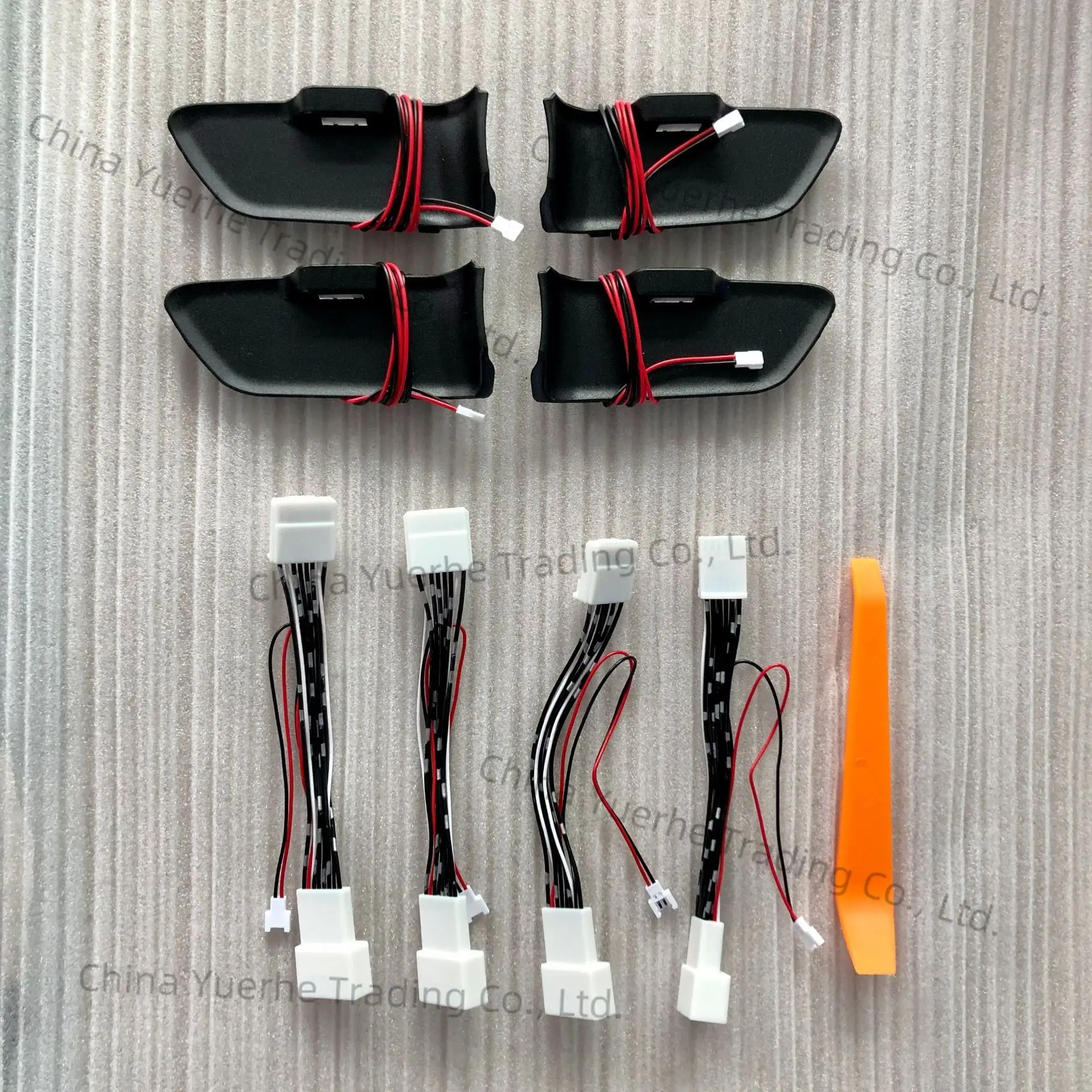 

Suitable for Leiling door handle door panel central control replacement monochrome ice blue light plug-in lossless