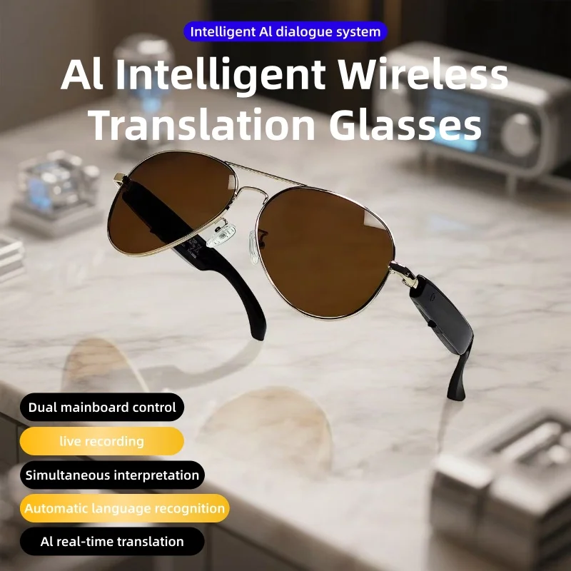 

F18 Specification of AI Intelligent Translation Glasses Sunglasses Voice Remote Control Music Eyewear Waterproof Eyeglasses