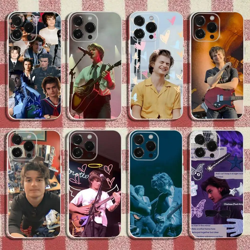 

D-Djo Singer Joe K-Keery Phone Case For iPhone 16,15,14,13,12,11 Pro,Max,Plus,X,XS,XR,SE,Mini Transparent Silicone Soft