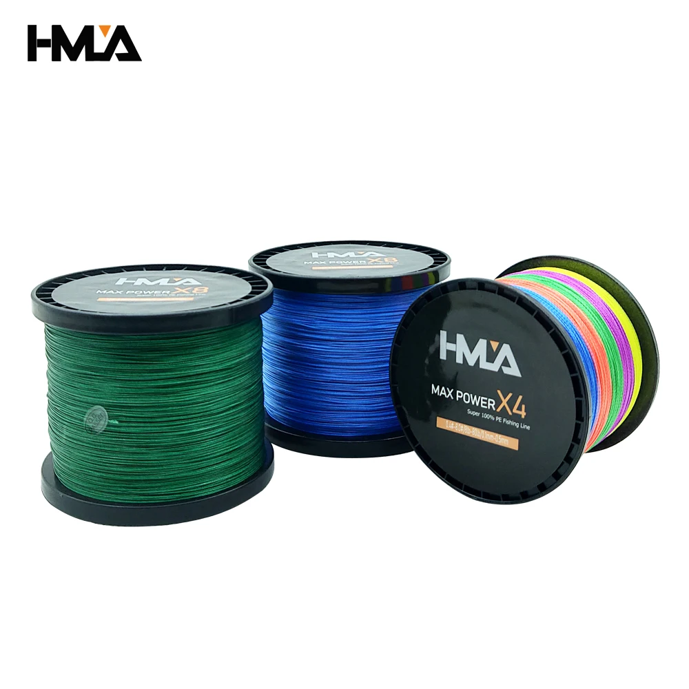 

HMLA 1000M 500M 300M PE Braided Fishing Line 4 Strand 10-80LB Multifilament Fishing Line for Carp Fishing Wire