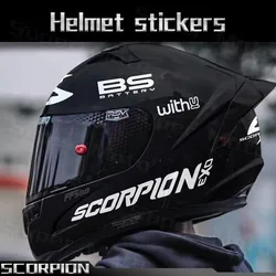 Motorcycle Helmet UV Sticker Scorpion EXO Decal Waterproof Decorative Accessories For Kawasaki BMW Yamaha Aprilia Honda Suzuki
