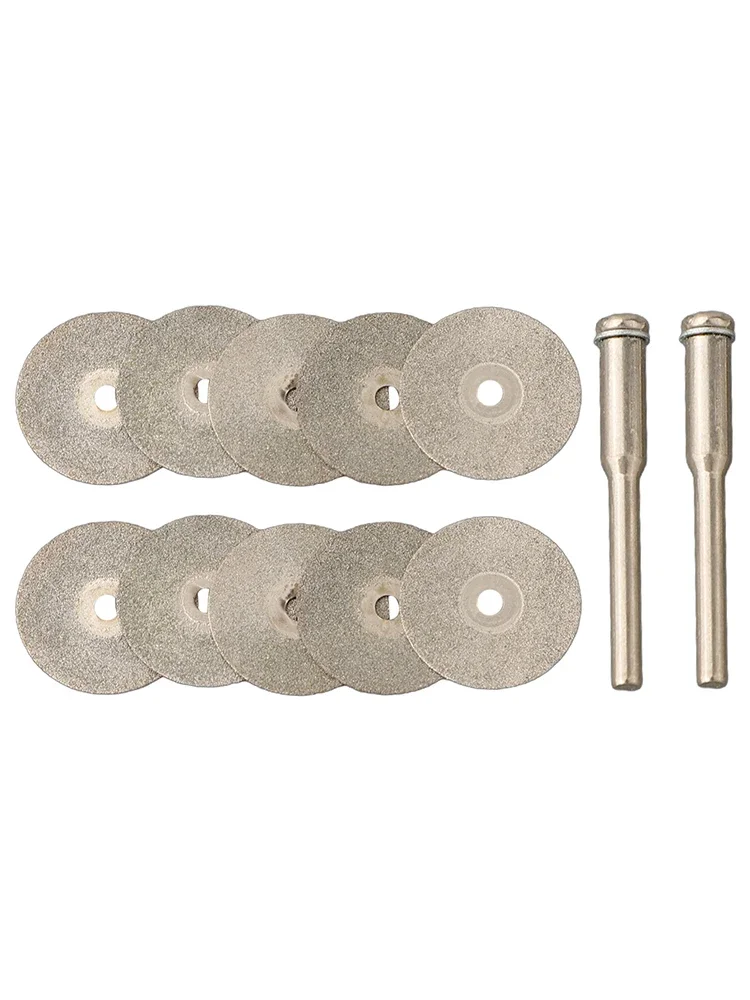 Disco De Lâmina De Corte para Fazer Jóias, Eixos Arbor, DIY 10 x Discos De Corte, 22mm, 2 x Eixos Arbor, Alta Qualidade, 12Pcs por Conjunto