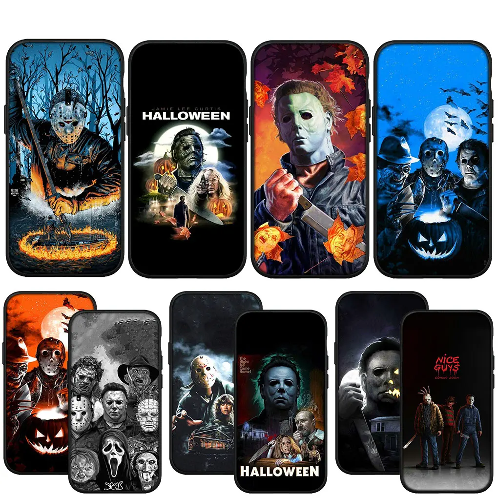 Halloween Curse Of Michael Myers Soft Phone Cover for Apple iPhone 16 15 14 13 12 11 Pro Max 6 6S Plus + SE 16+ 14+ Case