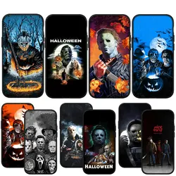 Halloweenowa klątwa Michael Myers miękka obudowa telefonu do iPhone 15 14 13 12 11 Pro XS Max XR 6S Plus SE 14 + 15 + 6 + etui