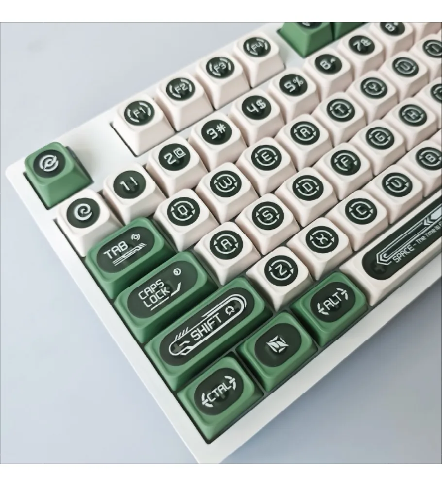 Green opal Max personalized light-transmitting keycap adaptation wooting little bee step from ace68 keys 87 keys 108