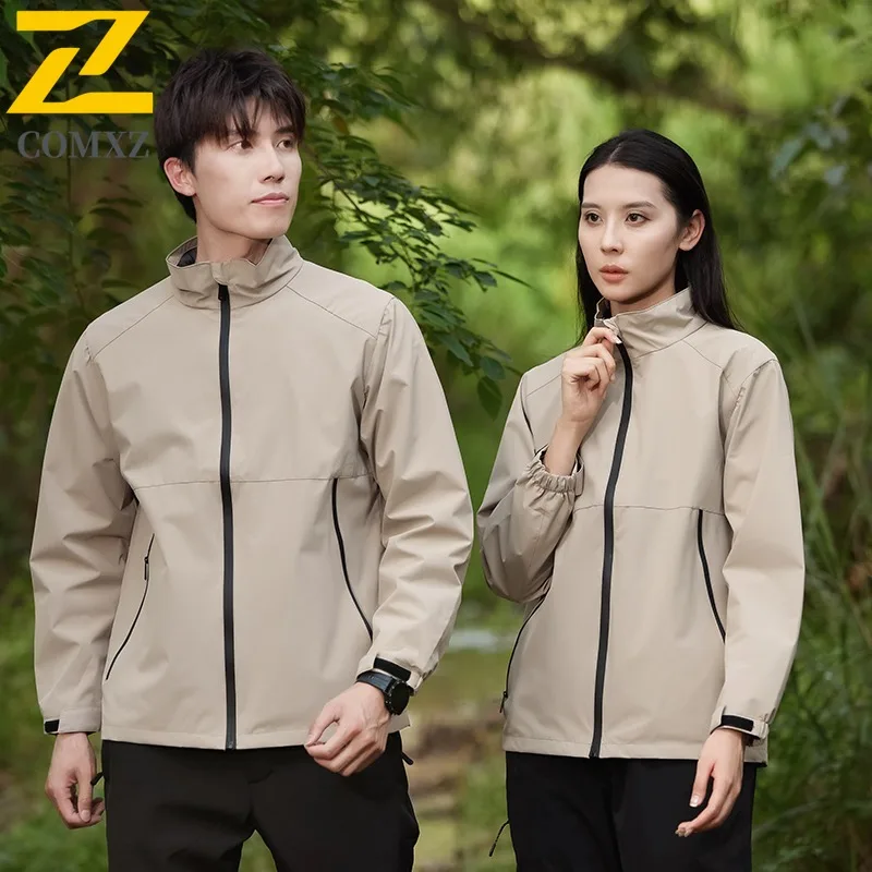

COMXZ Jacket Male 2025 Fashion Classics Hooded Outdoor Camping Thin Coat Casual Hiking Travel Windproof Lightweight Autumn Coats
