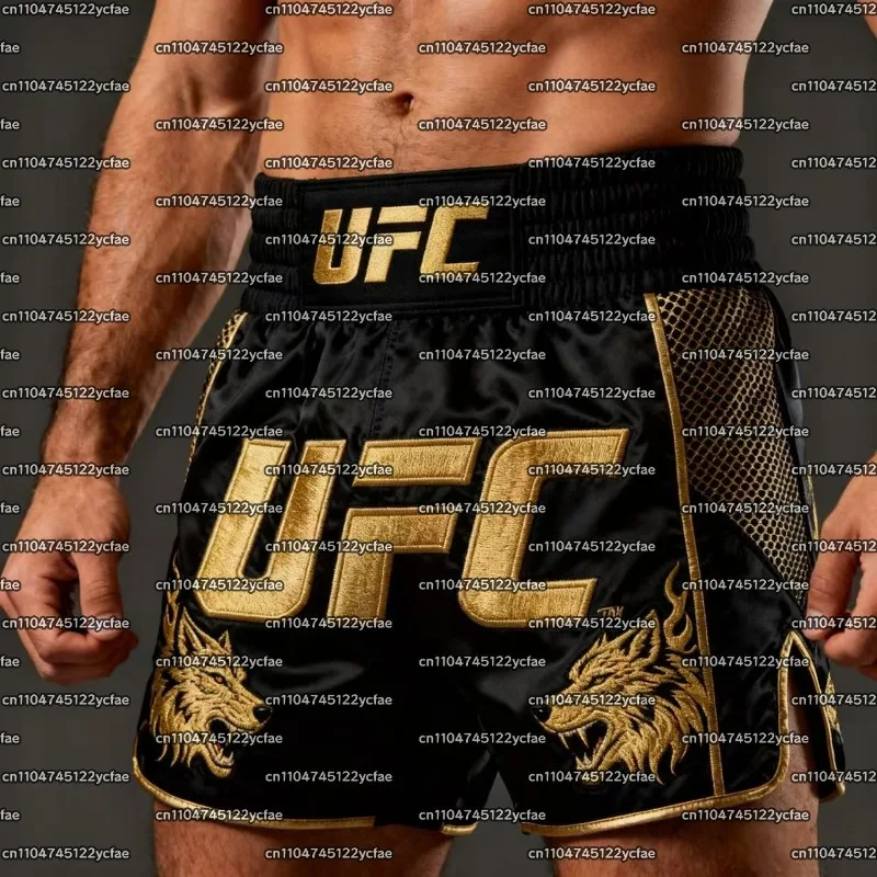 

2026 New UFC Boxing Fighting Shorts Men Women Breathable Quick Drying Oversized Training Shorts Street Fashion Cool Sport Shorts