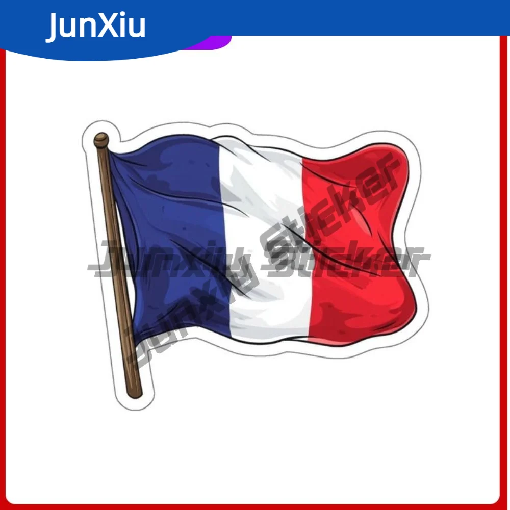 

France Flag Stickers France Paris Eiffel Tower Vacation Souvenir Adventure Label Waterproof Scratch-proof Exterior Decoration