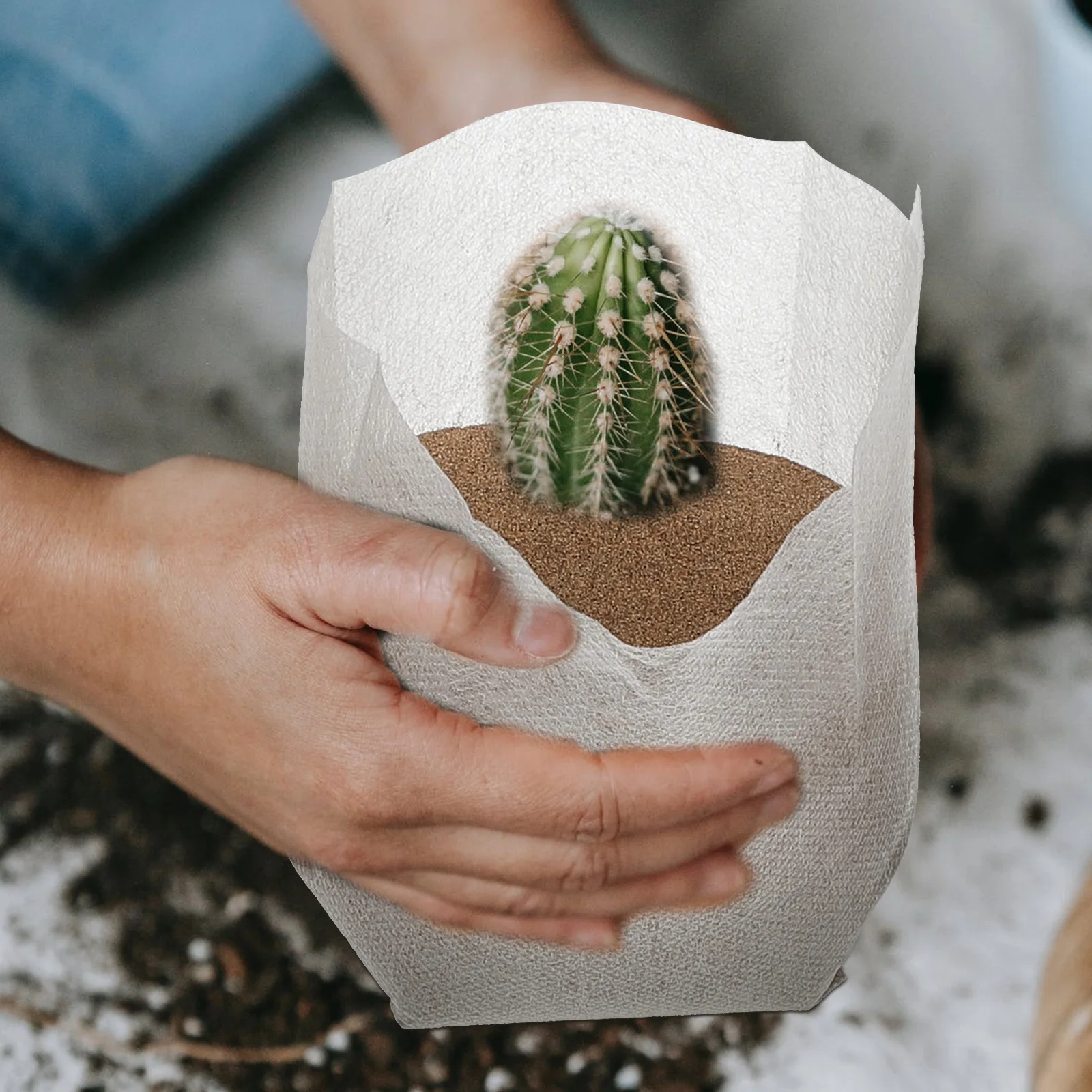 

500 шт. детские мешки для растений, нетканые биоразлагаемые дышащие мешки для выращивания рассады, выращивания овощей, цветов, садовых растений