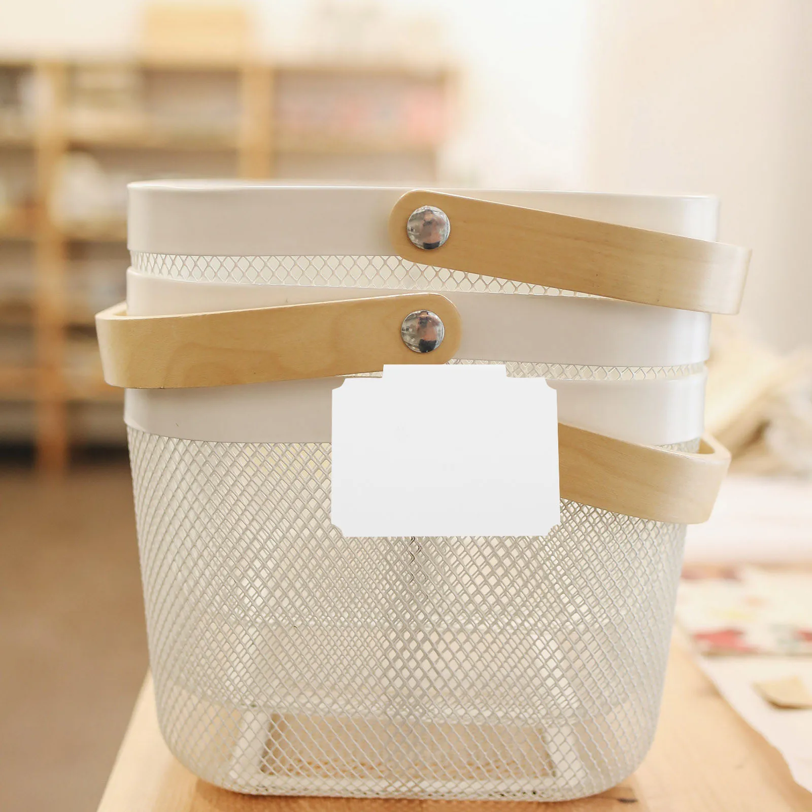 8Pcs Basket Label Clips Removable Hanging Clips Lightweight for Storage Bins Drawers Pantry Organization Basket Clamp Labels