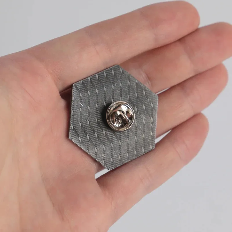 

25COSJL Picard Borg Reclamation Project Gradient Badge Borg Artifact Detector Pin Star аксессуары Metal Rek Prop