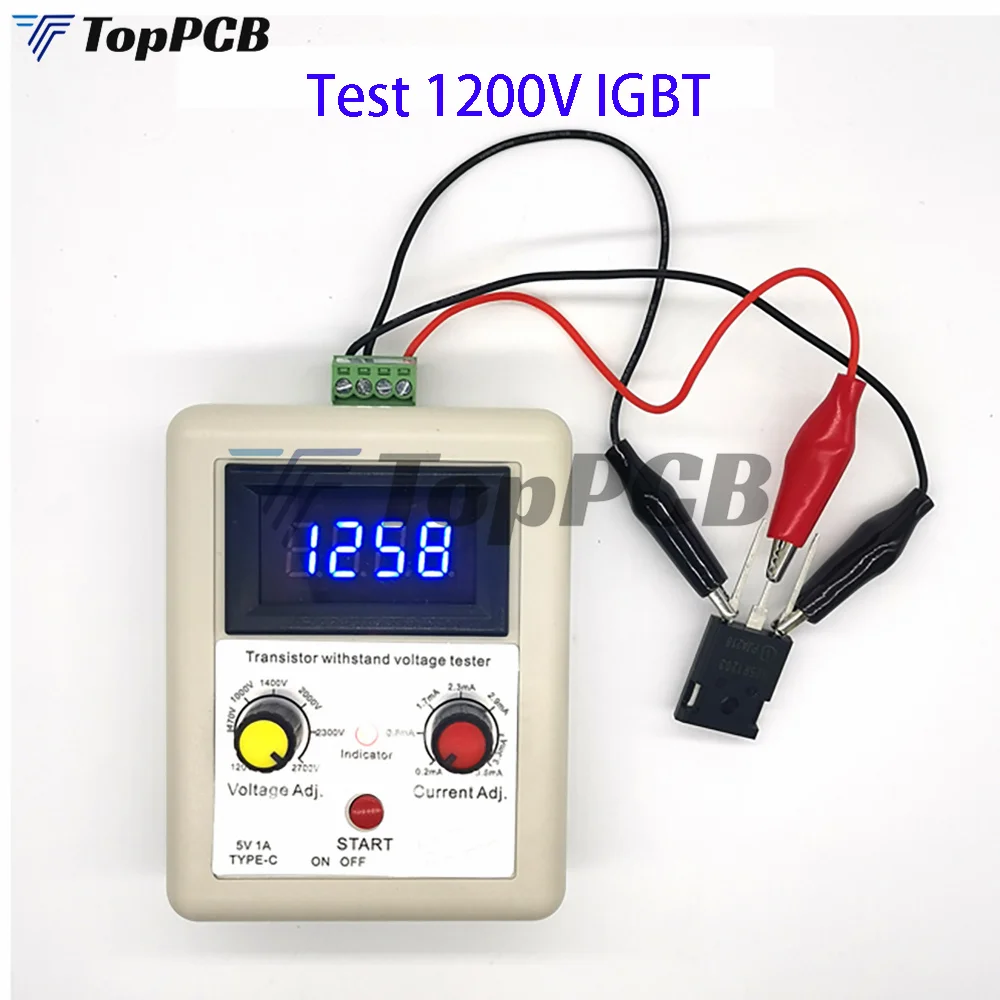 110V-2600V IGBT Tester napięcia Dioda MOS Trioda Cyfrowy woltomierz Narzędzie testujące Tester napięcia wytrzymuje tranzystor