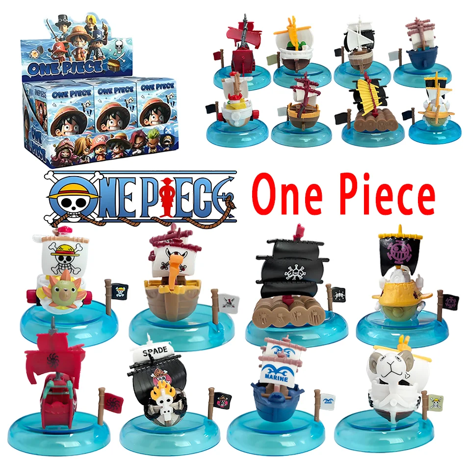 

One Piece Anime Thousand Sunny Pirate Ship Navy Going Merry Boat GK Blind Box Model Collection Fashion Decor Toys Birthday Gifts