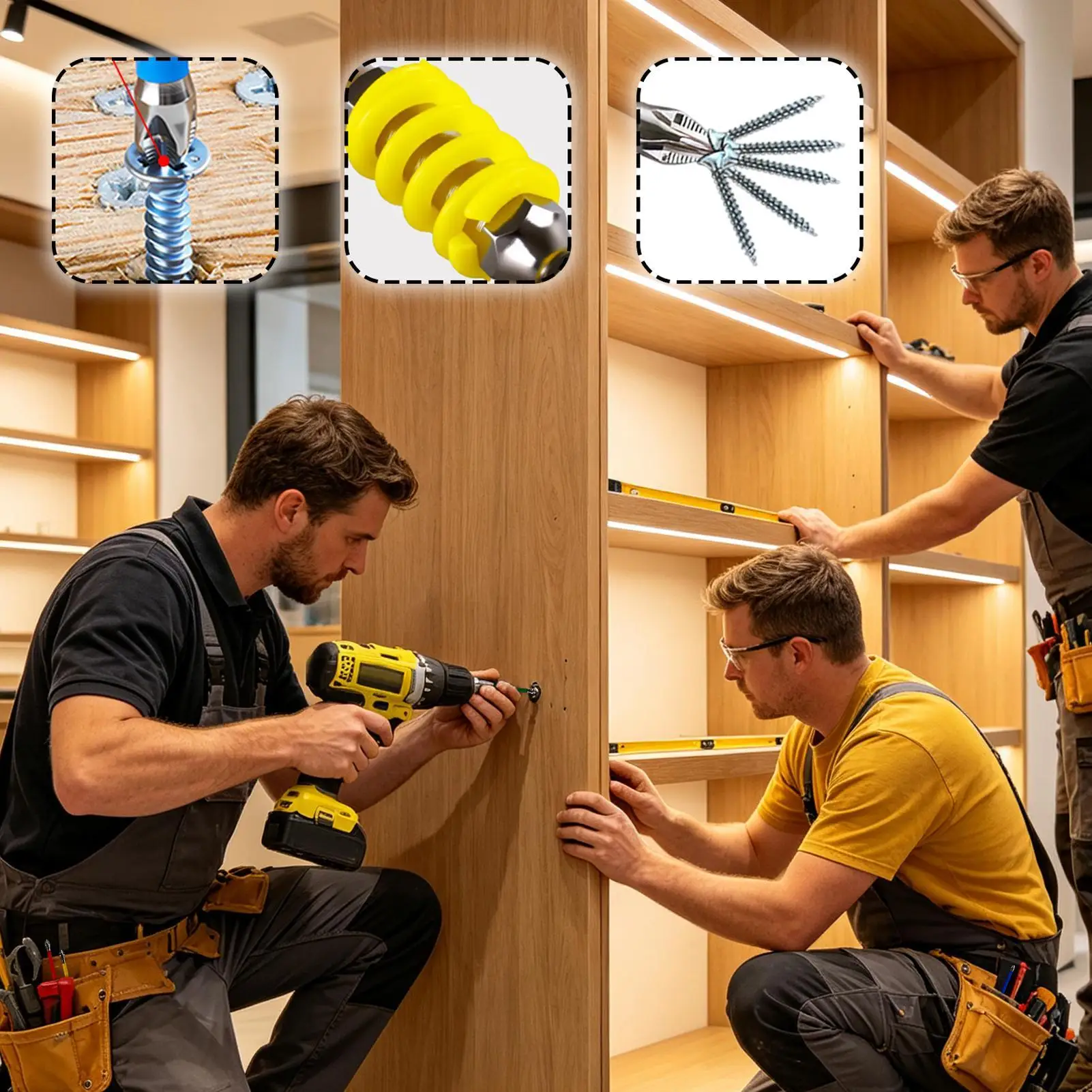 Magnetic Screwdriver Bits Spring Loaded Alloy Steel Shock Absorption Magnetic Anti Slip Bits For Car Owner Home Maintenance