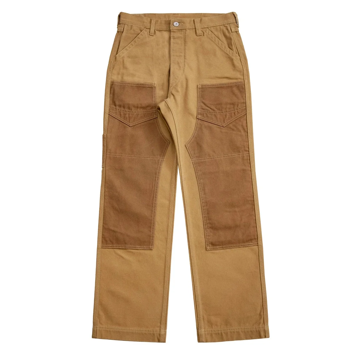 Red Tornado Two-Tone Derrickman Overalls ทนทาน 14oz Duck Canvas กางเกงทํางานผู้ชาย