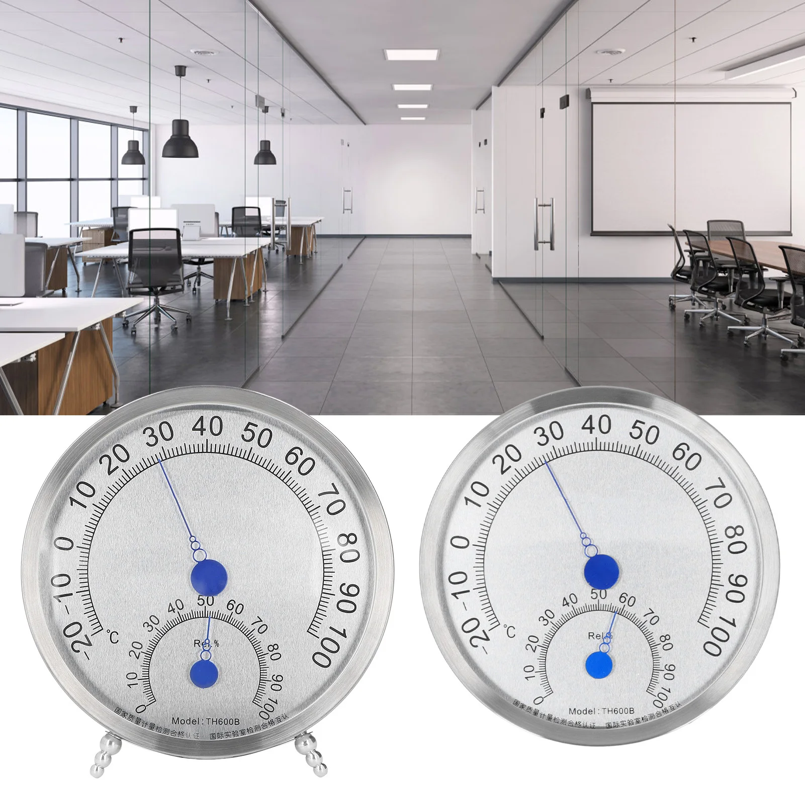 

Наружный термометр, круглый термометр, водонепроницаемый термостойкий термометр из нержавеющей стали, гигрометр для наружного термометра