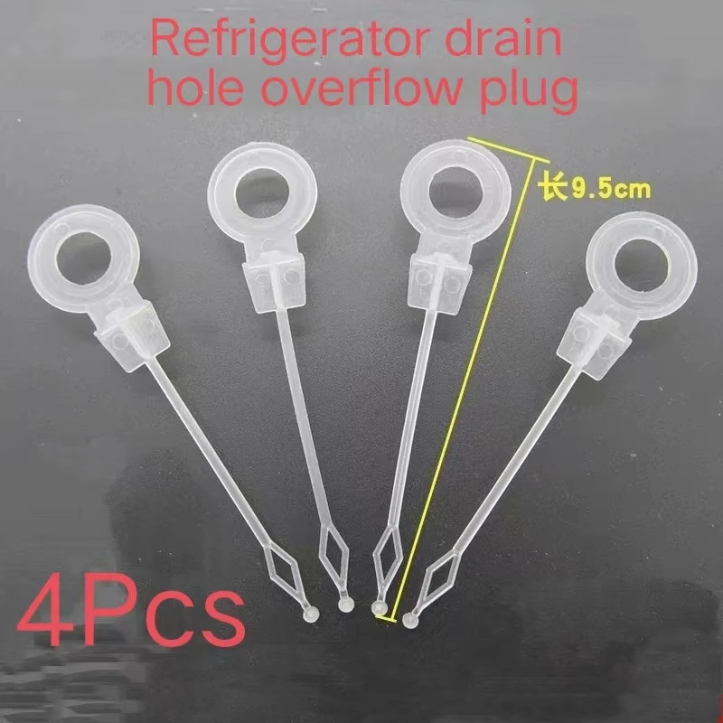 4 x fridge drain hole overflow plugs unclogging rod fridge spout plugs universal