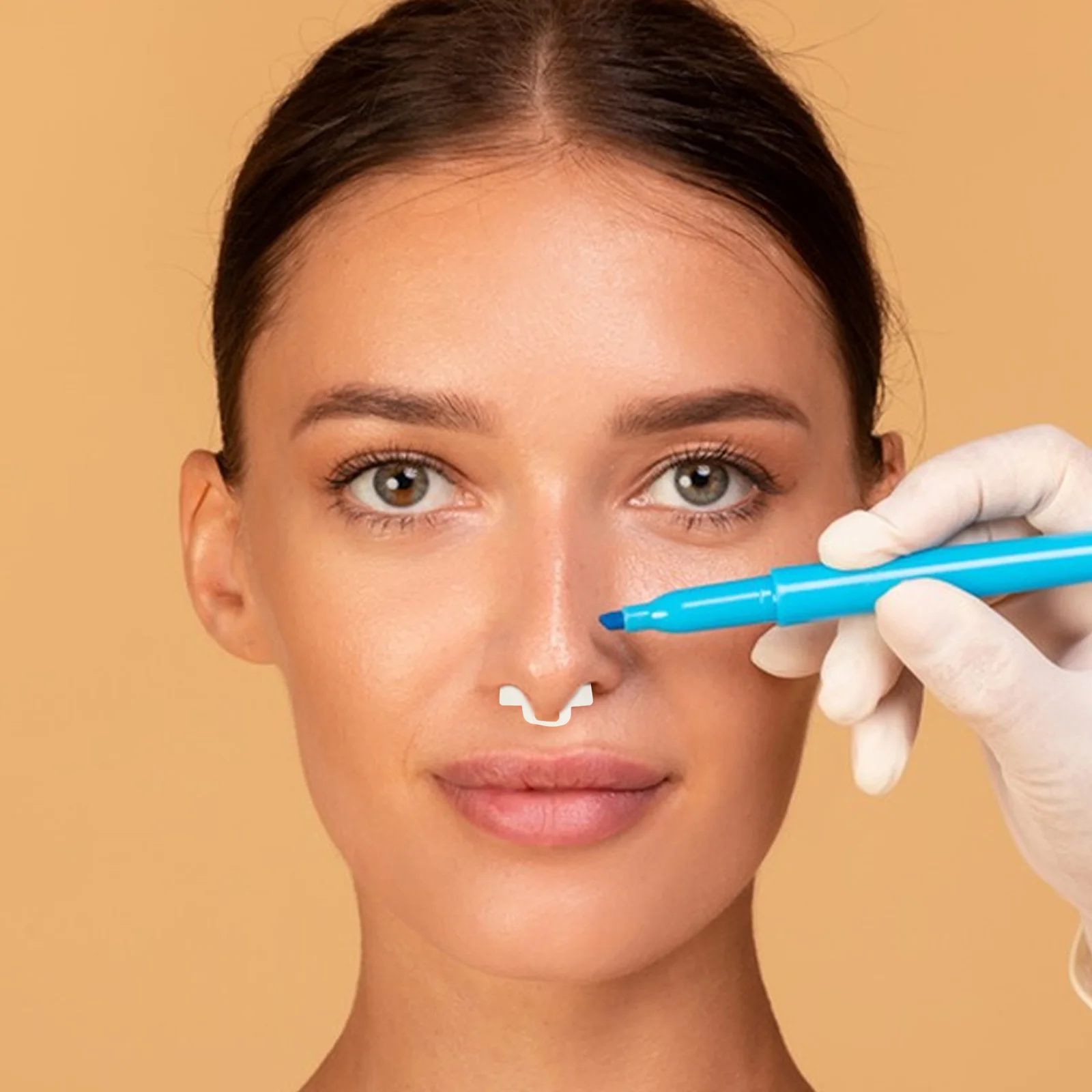 

Silicone Nostril Retainer Small Size Nose Internal Support For Sensitive Skin Post-Surgery Nostril Supporter Surgical