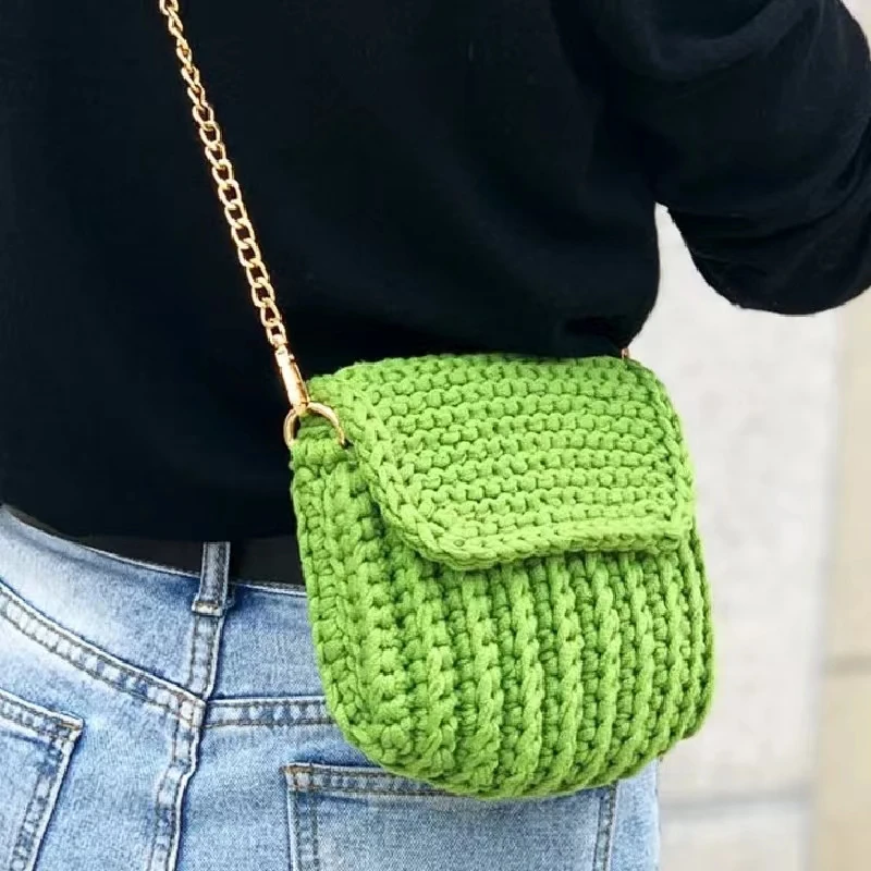 Handwoven small floral crossbody bag, phone key storage bag, shopping carry on bag, lightweight lining, shoulder bag