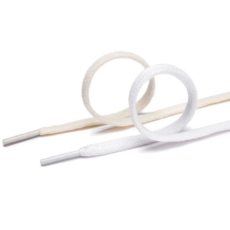 

Fashion shoelaces casual canvas shoes shoelaces white cotton shoelace men and women