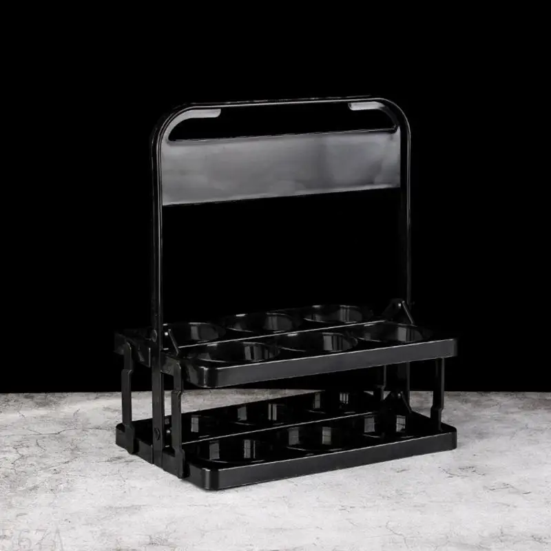 

367A 6 Pack Beer Bottle for Carrier Drink Caddy Holder Foldable Wine Beer Rack Baske