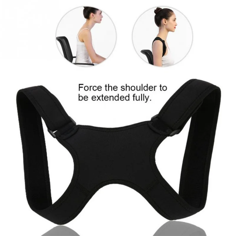 Adjustable Back Shoulder Posture Corrector Belt Clavicle Spine Support Reshape Your Body Home Office Sport Upper Back Neck Brace