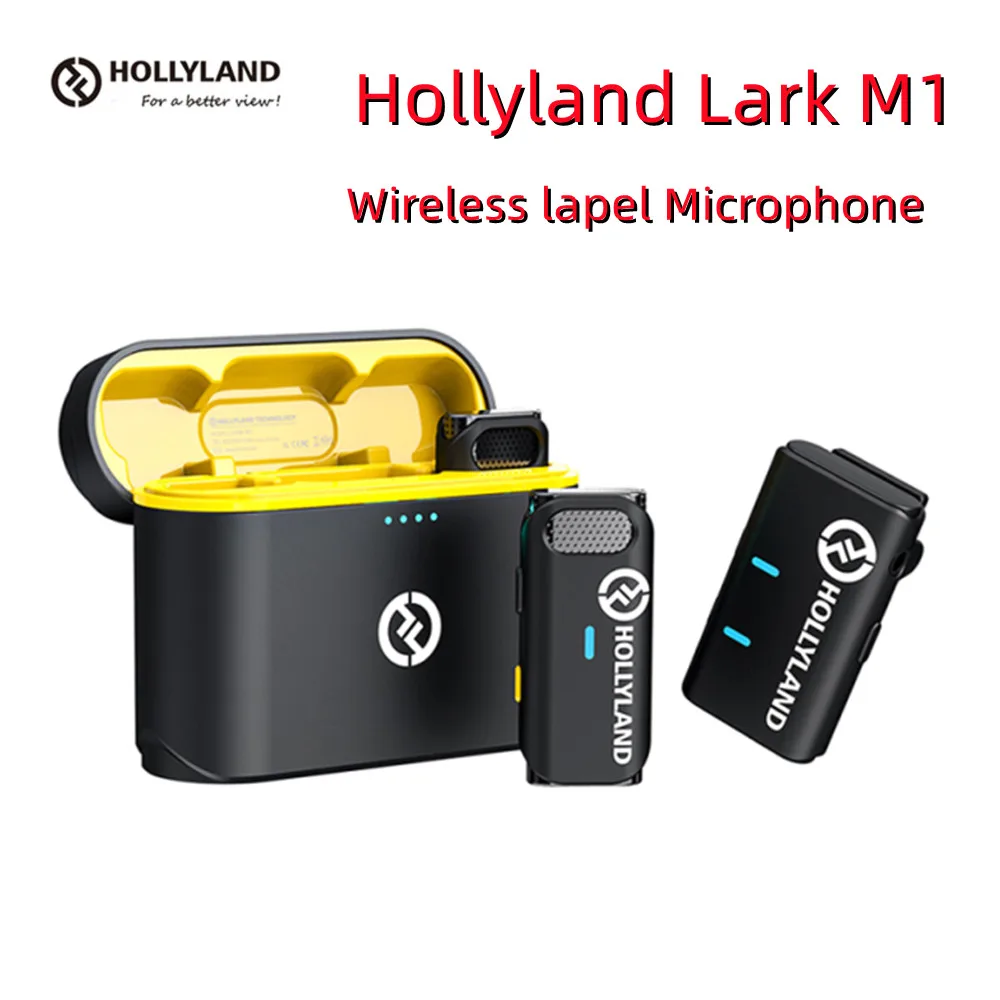 

Hollyland Lark M1 Wireless Lavalier Microphone 8h Work Time 650ft Range for Interview Vlog Live Streaming Wireless Microphone