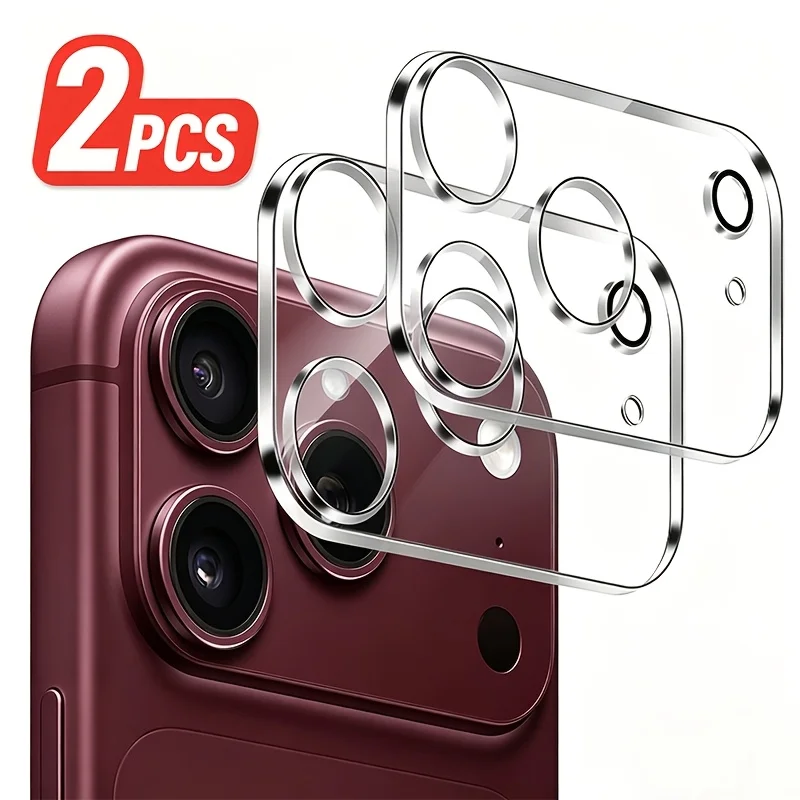 2 Stück HD-Kameraobjektivschutz Kompatibel mit iPhone 18 Pro Max 18Pro 17 Pro Max 17 Pro/16/15/14/13/12/11, 9H+ Härte