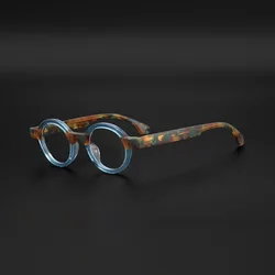 Acetate round glasses frames Men's designer Retro small frames Handmade optical glasses frames women make prescription glasses
