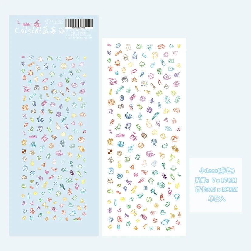 Leuke Cartoon Kleine Patroon Deco Sticker Hand Account Sterkaart Fotoalbum Planner Scrapbook Notebook Dagboek Decoratieve Stickers