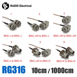 RG316 Cable 75Ohm Q9 BNC Male Straight Right angle To BNC Male Female Connector Adapter for HD-SDI 3G-SDI Vedio Camera Camcorder