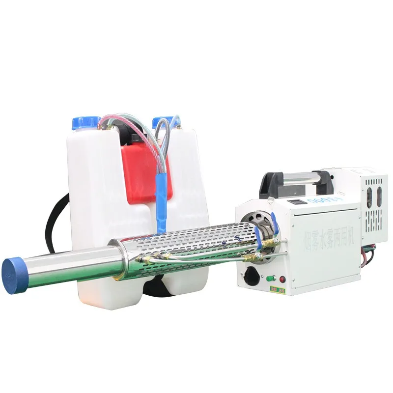 304 Stainless Steel Full‑surrounded Pulse Mist Fogger Water Smoke Dual‑use Sprayer For Agricultural And Public Disinfection