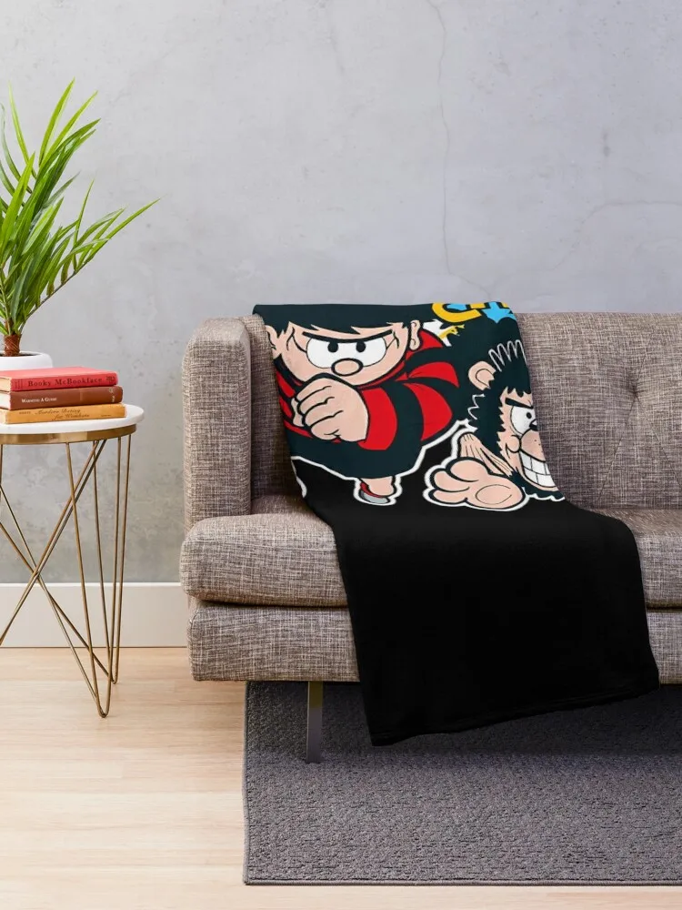 Dennis the menace CHAOS retro style Throw Blanket Soft Big Picnic Blankets