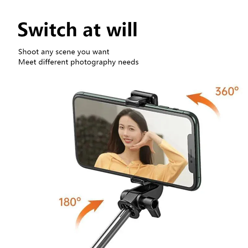 Wireless Bluetooth Selfie Stick Tripod Stand with Fill Light Remote Shutter Tripod For iPhone Samsung Xiaomi Live Phone Holder