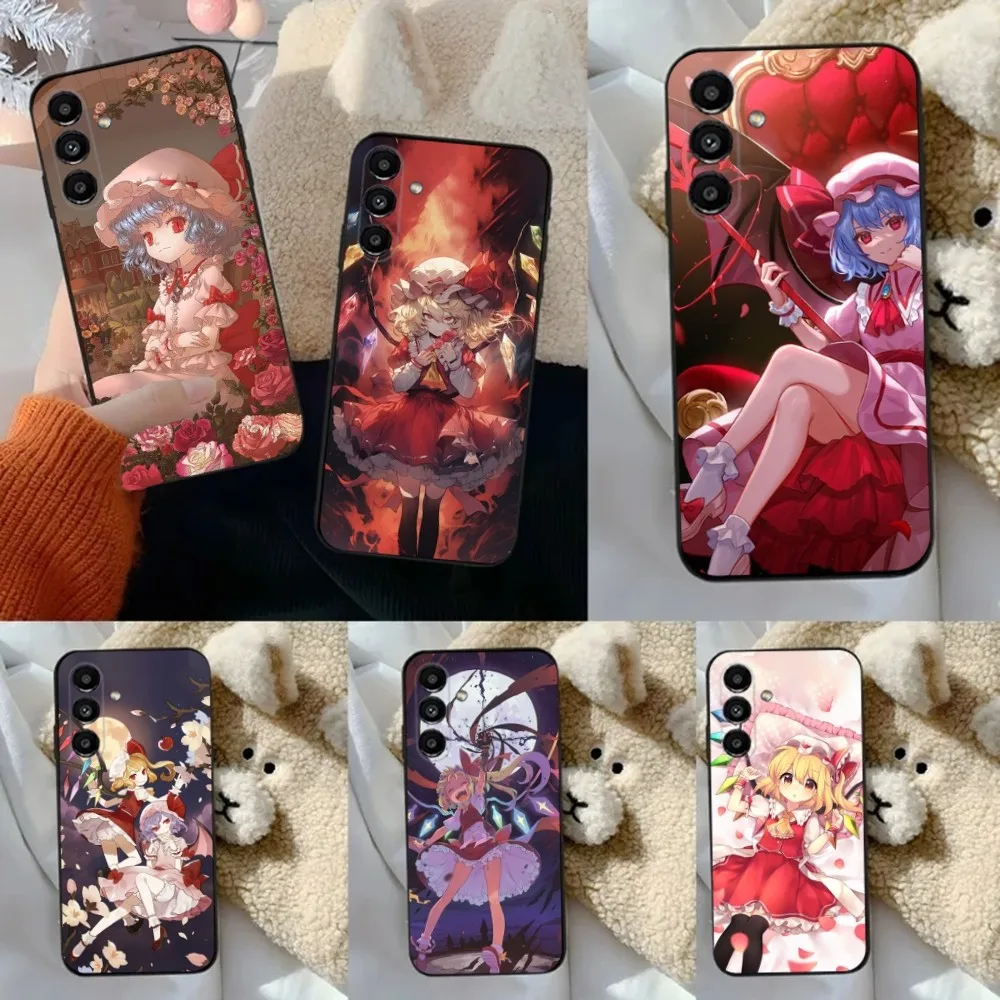 Flandre Scarlet T-TouHou Project  Phone Case For Samsung S24,23,22,30,21,10,9,Ultra,Plus,Lite,FE,5G Black Soft Case