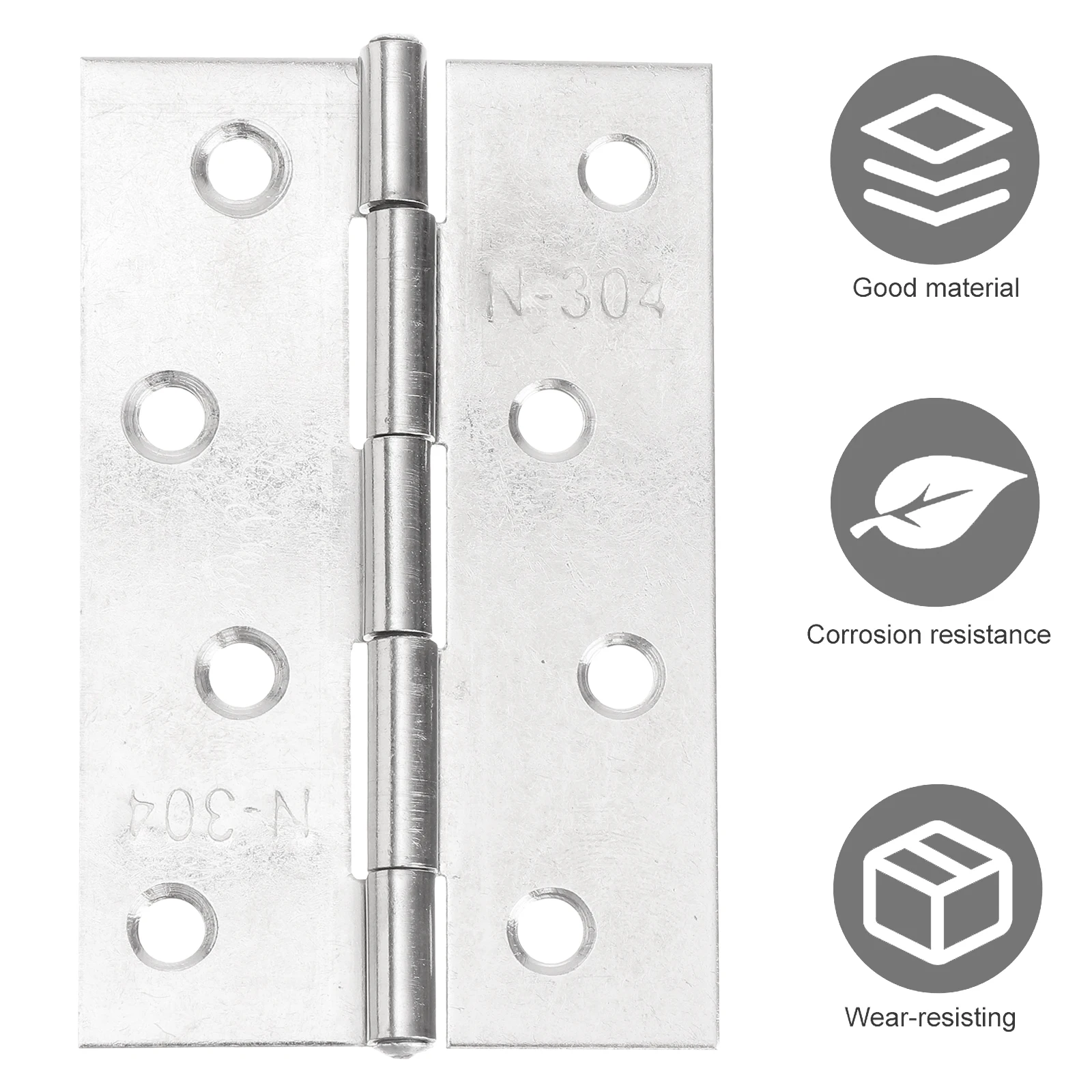 

6pcs Stainless Steel Hinges for Cabinet Doors Window Durable Home Bedroom Door Hinge Ball Bearing Hardware Accessories