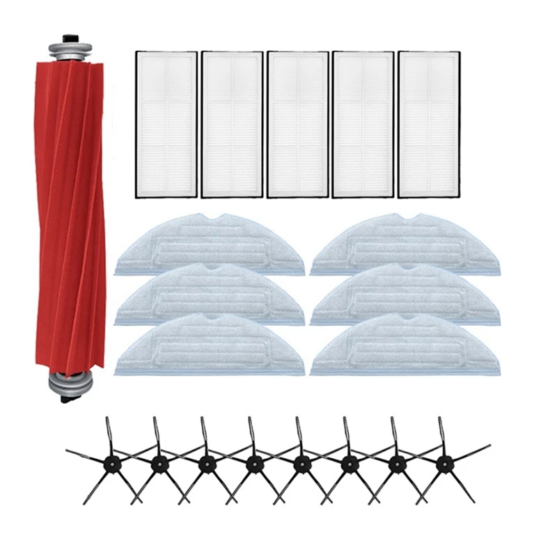 مكنسة كهربائية Roborock-Robot ، قماش ممسحة ، فلتر Hepa ، فرشاة جانبية ، S7 Plus ، ملحقات S7 ، فرشاة رئيسية قابلة للفصل ، 28