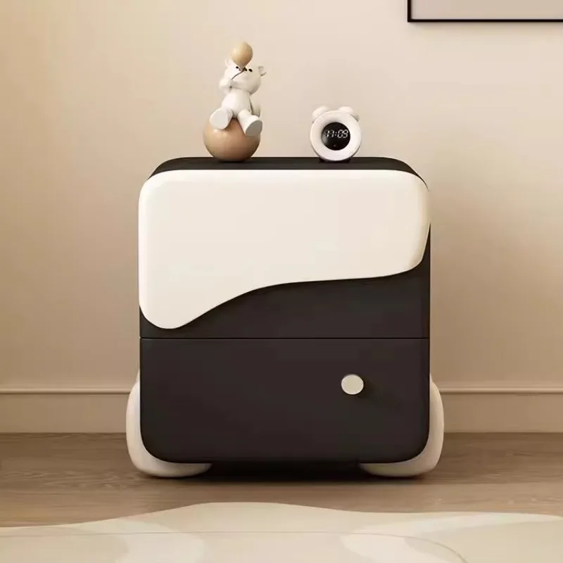 LTT French cream wind solid wood bedside table simple modern creative small bedroom bedside table