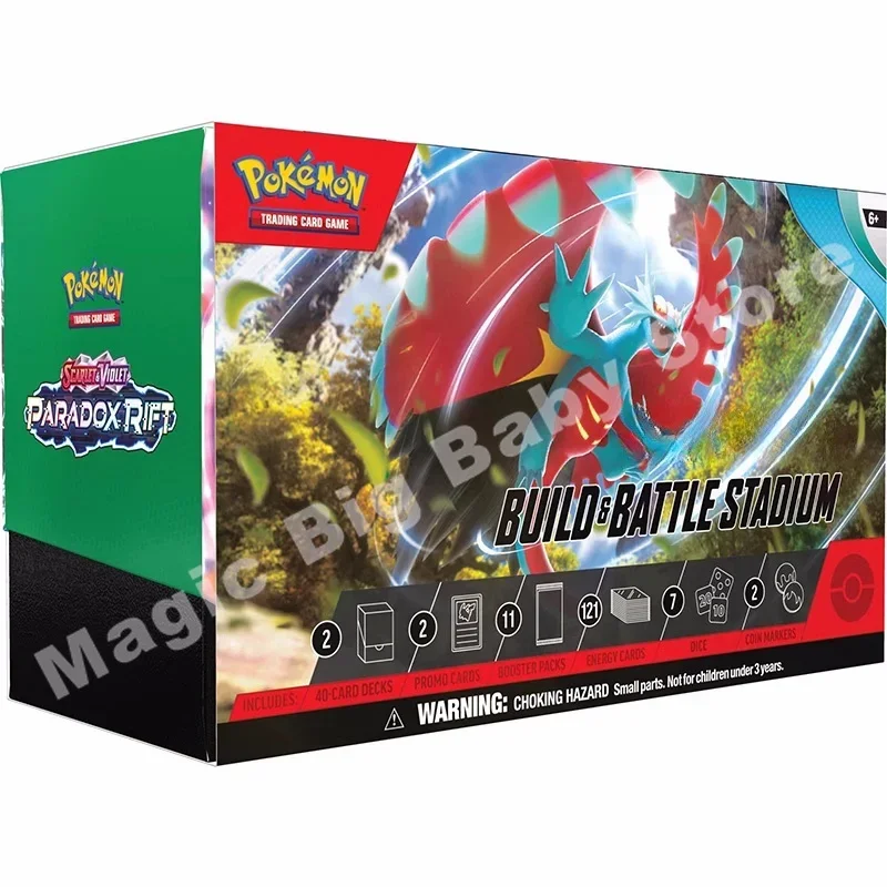 Originele Echte Pokemon Trading Ptcg Card U.s. Editie Engelse Kaart Sv4 Paradox Rift Aanvullen Tas Originele Doos Etb Trainer