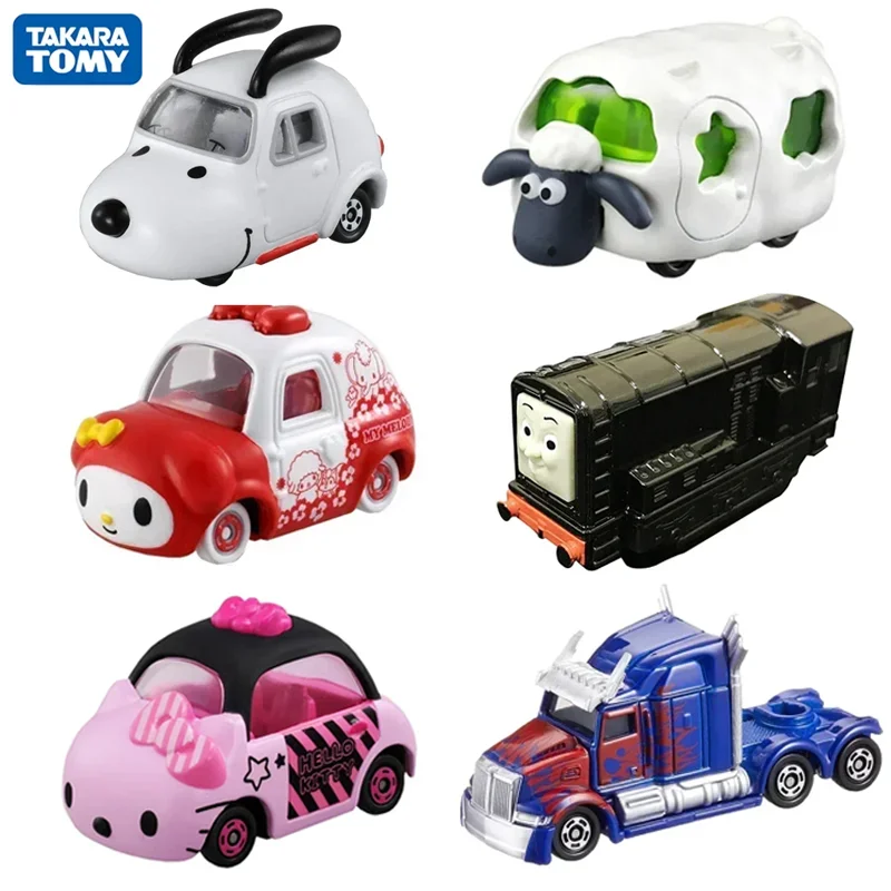 

TAKARA TOMY Tomica Diecast Hello Kitty My Melody Transformers Action Figure Alloy Car Model Miniature Toy Gift for Children Boys