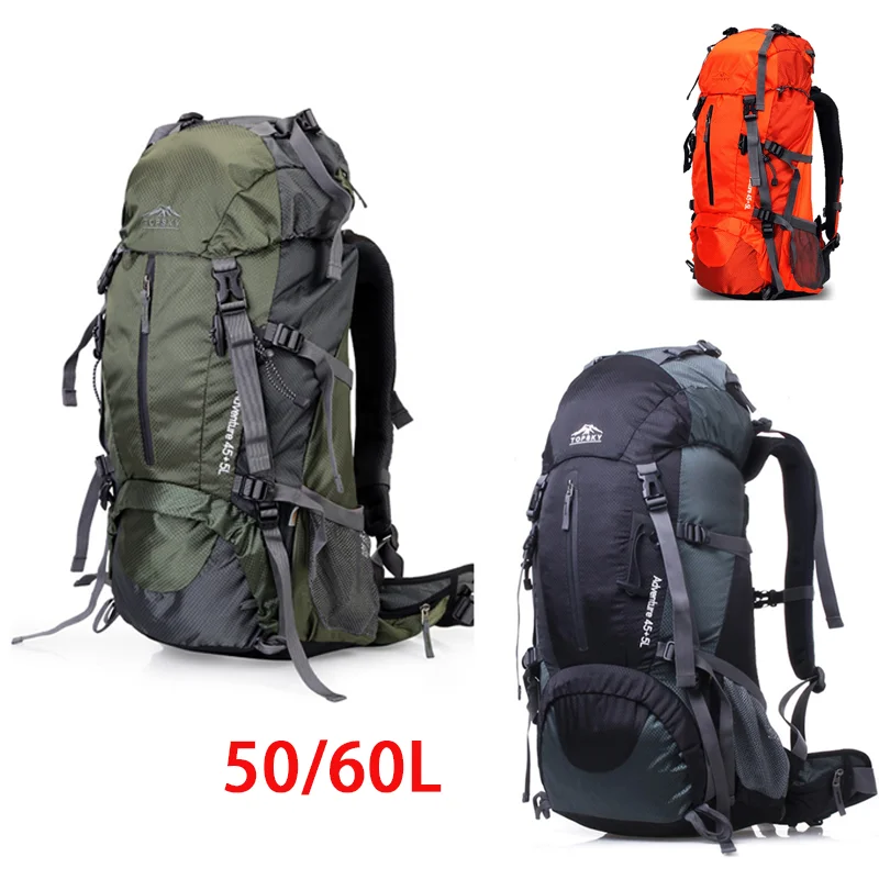 50L-60L Camping Backpack Multi-function External Frame Mountaineering Bag Outdoor Hiking Backpack Rucksacks Travel Sports Bag