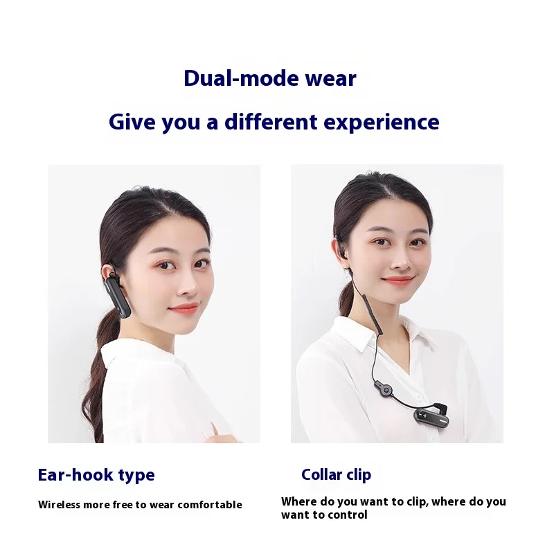 KAMAI-Mini walkie-talkie, transceptor, gancho para la oreja, Radio bidireccional, carga USB, auriculares inalámbricos tipo C